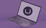 Umbraco logo on laptop screen