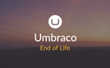 Sunset with Umbraco logo - Umbraco End of Life 