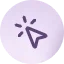 Icon of pointer clicking