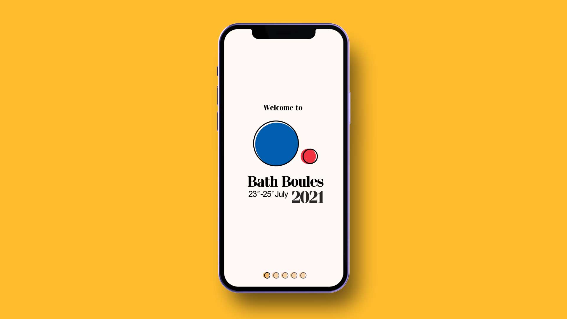 Bath Boules Logo on mobile
