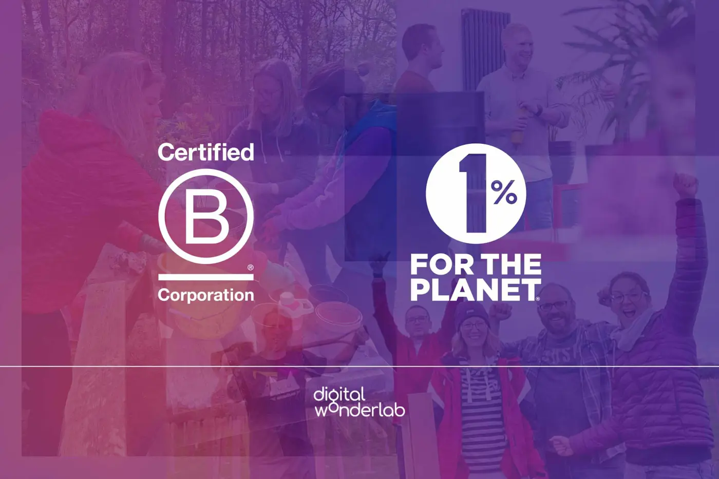 Certified B Corporation and 1% For The Planet logos