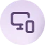 Icon of computer and mobile