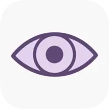 Icon for eyes wide open value showing eye.