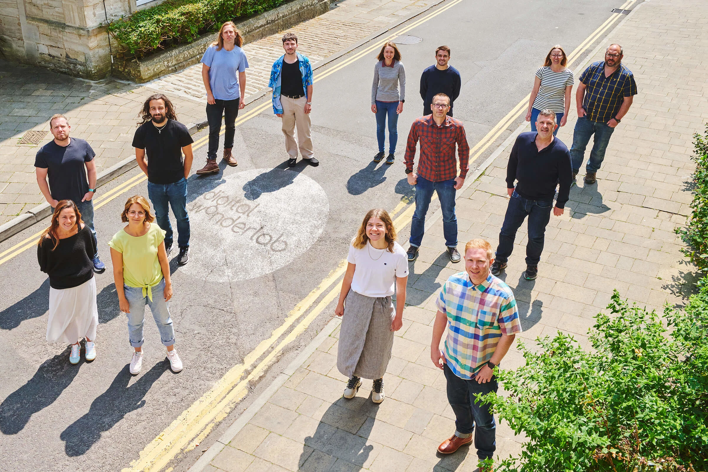 Digital Wonderlab team outside of office 