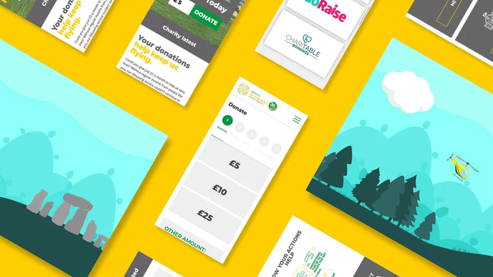 Wiltshire Air Ambulance screens