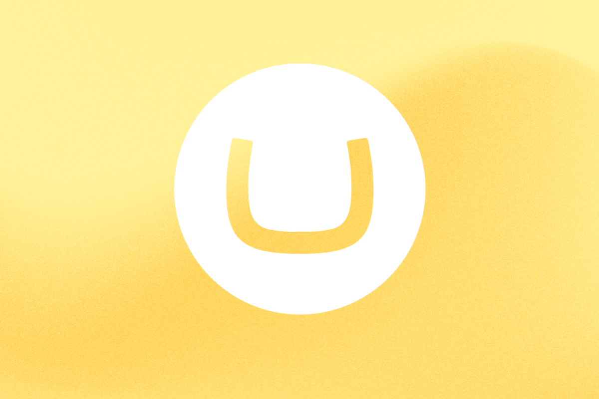Umbraco logo on textured yellow background