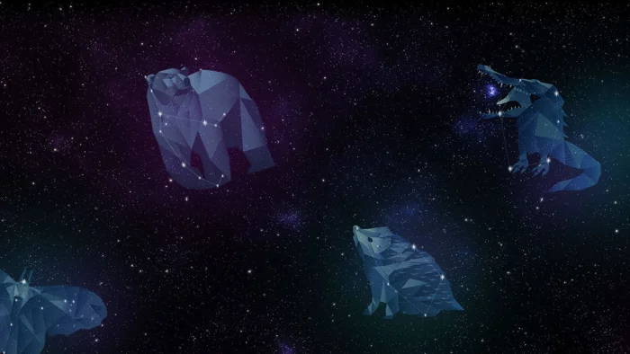 Image showing the constellations for the Lonely Not Alone campaign
