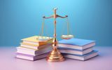 An image depicting a balanced scale positioned in front of a stack of law books, representing the dynamic nature of legal changes and the constant balancing act required in navigating evolving legal landscapes.