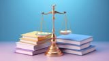 An image depicting a balanced scale positioned in front of a stack of law books, representing the dynamic nature of legal changes and the constant balancing act required in navigating evolving legal landscapes.