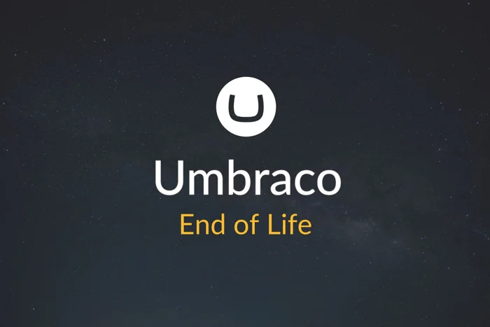 Image with 'Umbraco End of Life' 