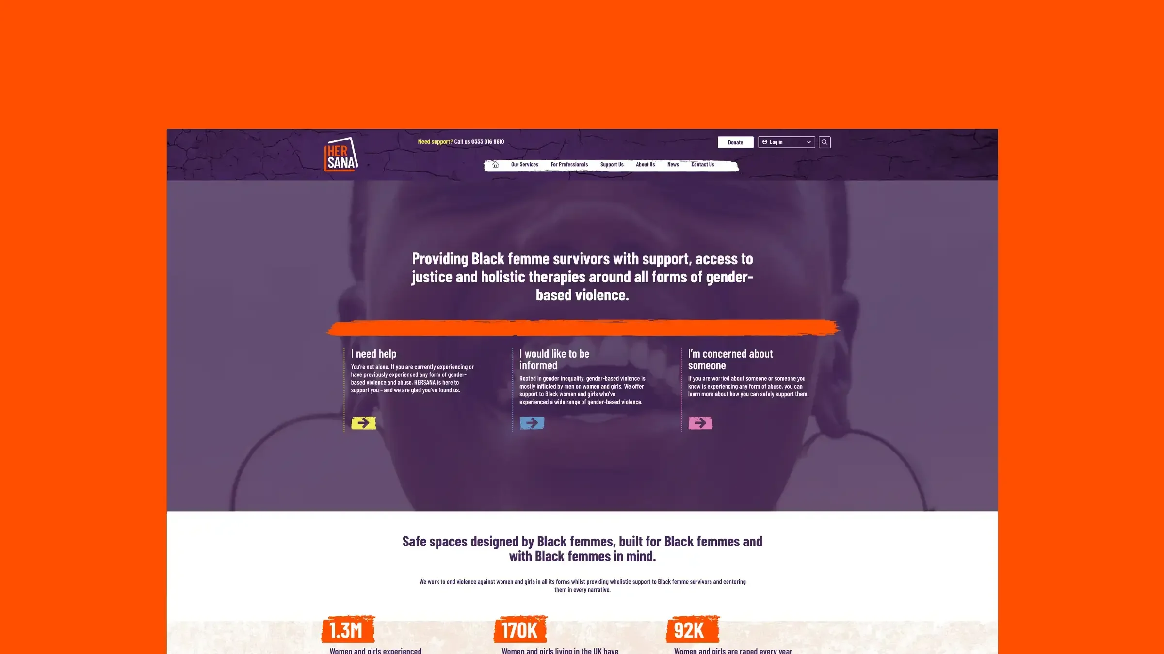 Hersana website screenshot