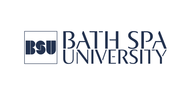 Bath Spa University logo featuring the BSU initials in a square box alongside the full university name in serif typography.